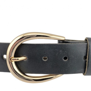 Preview: Design Belt Buckle Limo gold from Umjubelt - am Gürtel